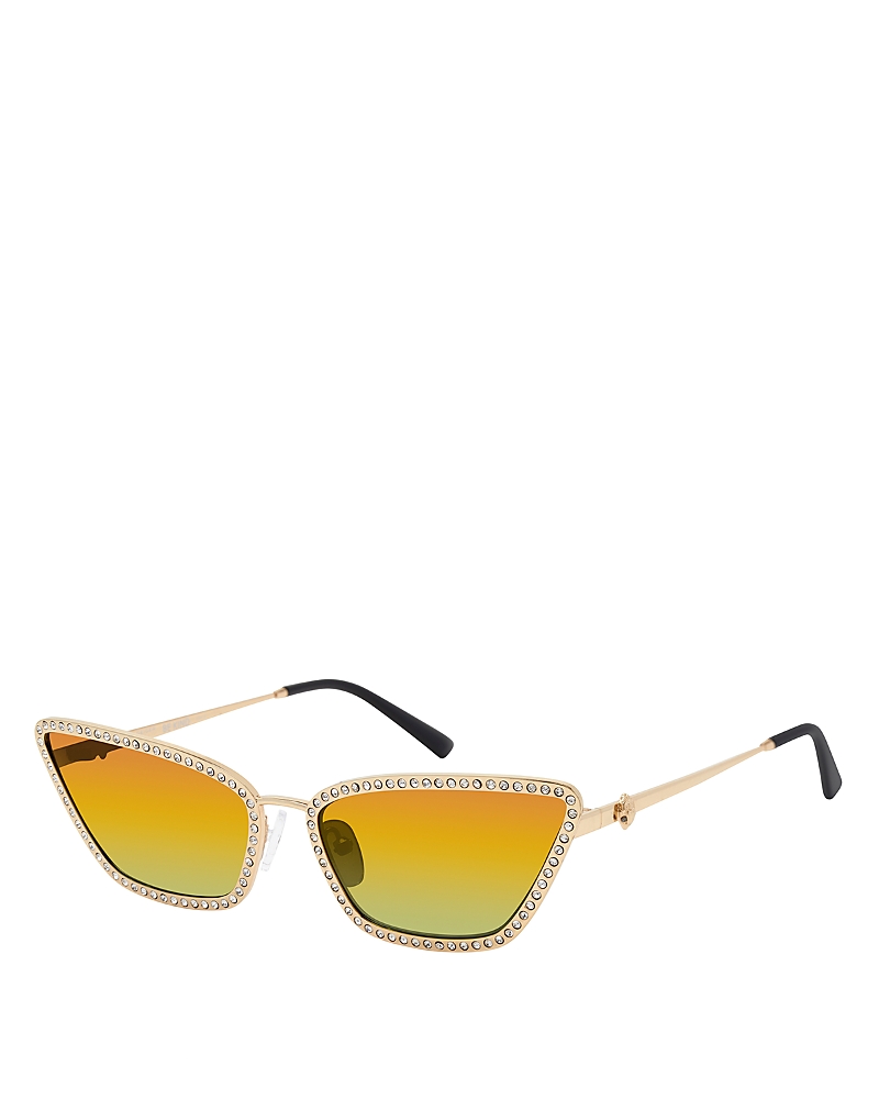 Kurt Geiger Cat Eye Sunglasses, 60mm In Gold