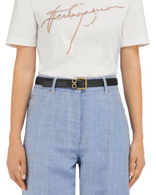 Women's Double Gancini Fixed Belt