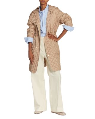 Etelan Quilted Long Parka Coat