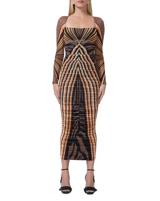 AFRM - Maggie Ruched Square Neck Dress