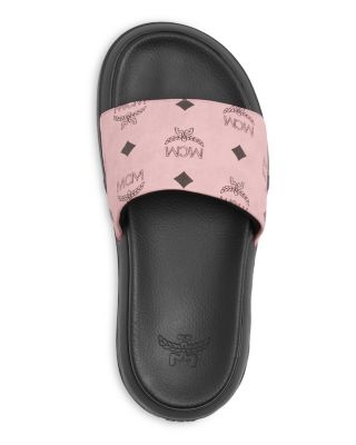 MCM Women's Visetos Slide Sandals | Bloomingdale's
