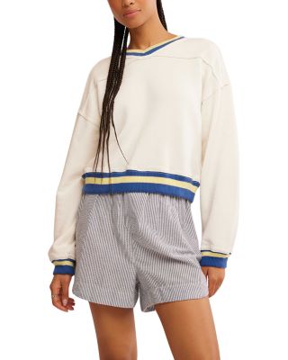 Free People - Rio Striped Edge Sweatshirt