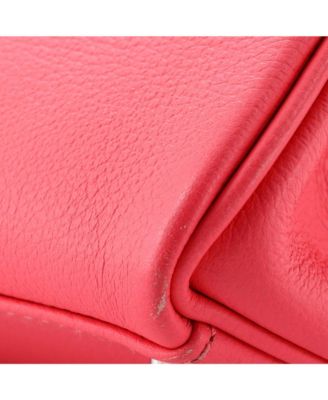 Kelly 28 Handbag Pink Evercolor with Palladium Hardware