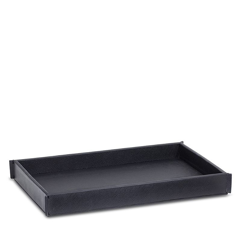 Labrazel Piega Leather Tray In Black