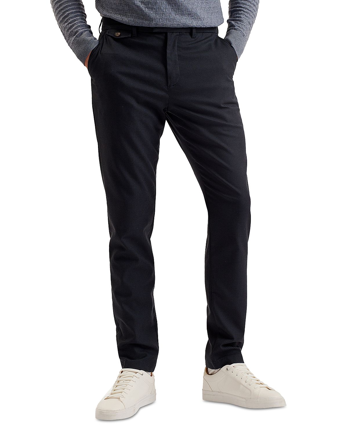 Ted Baker Micro Houndstooth Slim Fit Pants