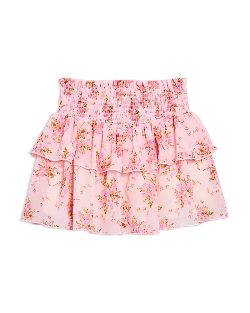 Katiejnyc Girls' Brooke Bouquet Skirt - Big Kid In Pink Bouquet