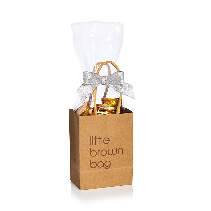 Bloomingdale's Little Brown Shopping Bag Filled with Milk Chocolate Gelt Coins - Exclusive