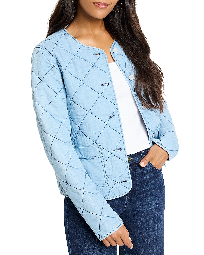 Nic+Zoe Quilted Denim Jacket