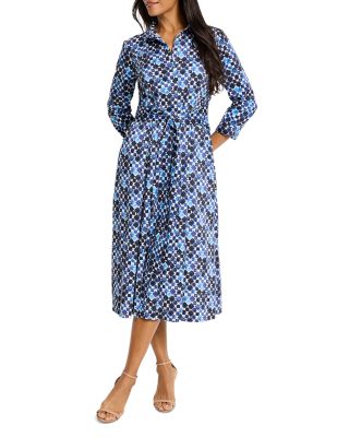 NIC+ZOE - Blue Baubles Shirt Dress