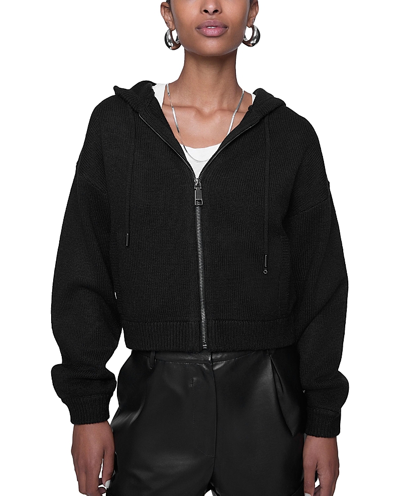 Rebecca Minkoff Quinn Zip Hoodie In Black
