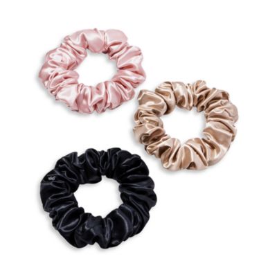 Pure Silk Large Scrunchies, Set of 3