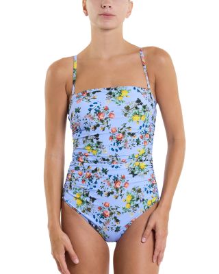 Bandeau Ruched One Piece Swimsuit