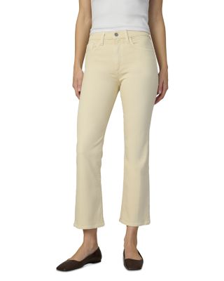 Joe's Jeans - The Callie High Rise Cropped Bootcut Jeans in Creme Brulee