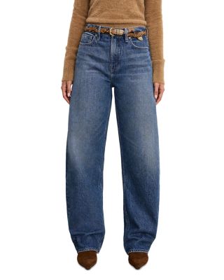 Good American - High Rise Barrel Jeans in Indigo 740