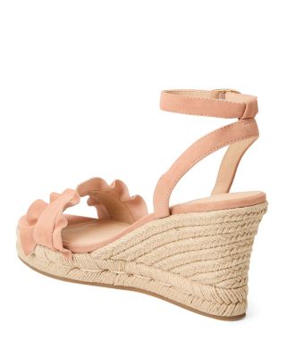 Women's Rozette Ruffle Wedge Sandals