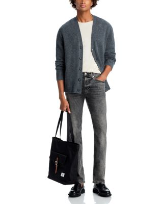 Jet Set Modern Slim Straight Jeans in Silent Black