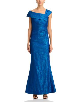 Metallic Jacquard Stretch Gown 