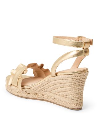Women's Rozette Ruffle Wedge Sandals