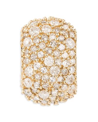 Adina Reyter - 14K Yellow Gold Pav&eacute; Diamond Big Bead, 1.03 tcw