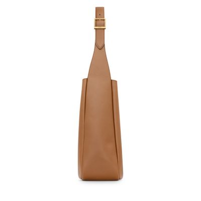 Le 5 &Agrave; 7 Supple Large Shoulder Hobo Bag in Smooth Leather