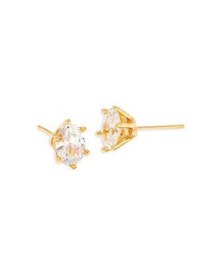 Kendra Scott - Cailin Crystal Stud Earrings in 14K Gold Plated