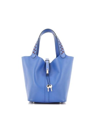 Pre-Owned Hermes Mm Picotin Lock Bag Tressage Epsom