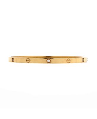Pre-Owned Cartier Small Love 6 Diamond Bracelet 18K Gold and Diamonds