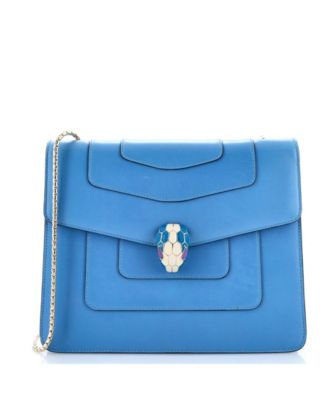 Pre-Owned Bvlgari - Medium Serpenti Forever Square Shoulder Bag Leather