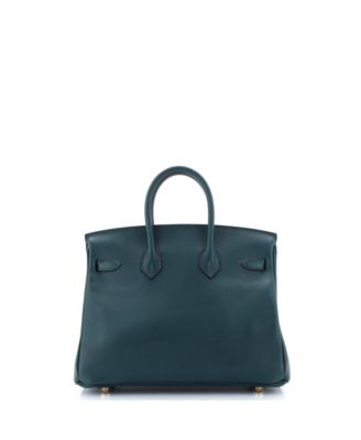  Birkin 25 Handbag Green Swift with Gold Hardware