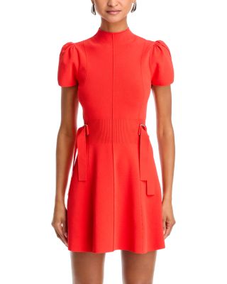 Compact Rib Tulip Mini Dress