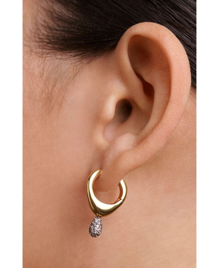 Women's Pave Lava Single Hoop