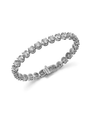 Bloomingdale's Fine Collection - Certified Lab Grown Diamond Tennis Bracelet in 18K White Gold, 12.0 ct. t.w.