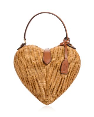 Moschino - Love Me Wicker Heart Bag