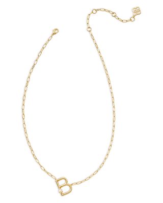 Cultured Freshwater Pearl Initial Pendant Necklace in 14K Gold Plated, 19" 