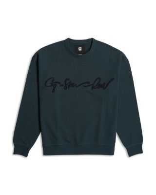 Chenille Embroidered Logo Sweatshirt 