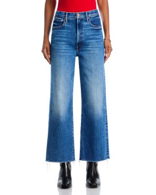 The Maven High Rise Ankle Wide Leg Fray Jeans in Bitchin