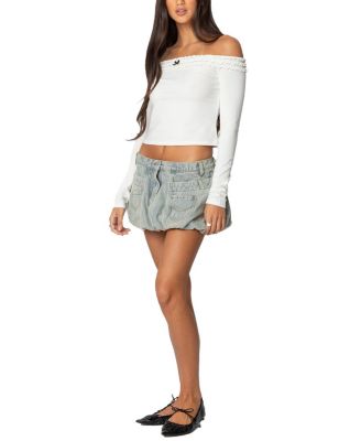 Gia Ruffled Off Shoulder Top