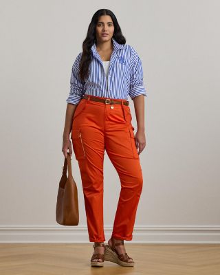 Plus Relaxed Fit Striped Broadcloth Shirt