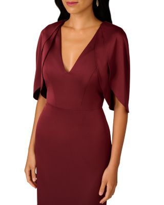 Satin Tulip Sleeve Gown