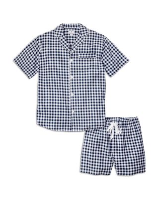 Brushed Cotton Twill Gingham Check Short Pajama Set