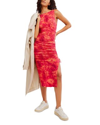 Free People - Printed Take Me Away Midi Dress