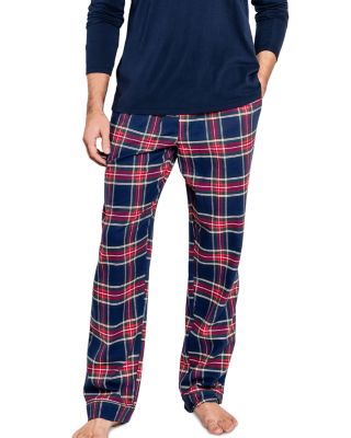 Petite Plume Brushed Cotton Twill Windsor Tartan Pajama Pants