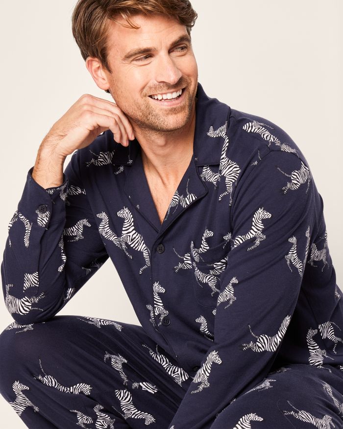 Zebre de Nuit Pima Cotton Printed Pajama Set