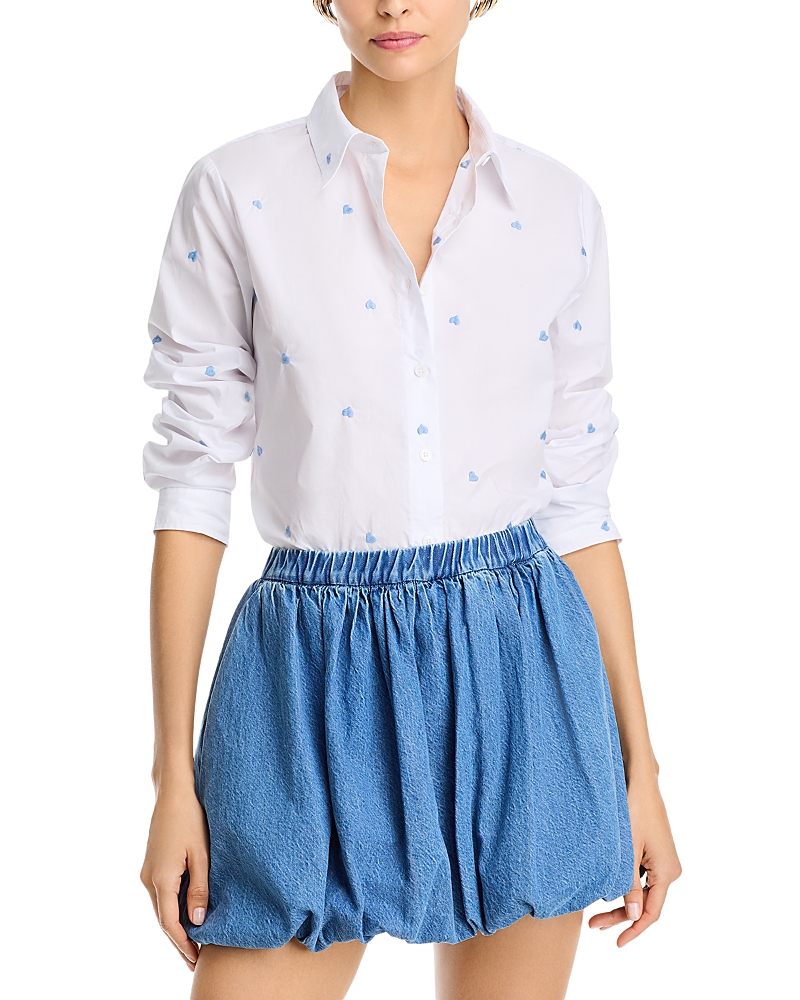 AQUA EMBROIDERED SHIRT - EXCLUSIVE