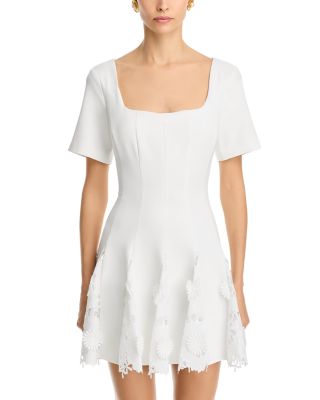 Joy Lace Godet Dress