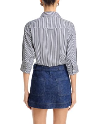 Harlowe Mixed Media Mini Dress