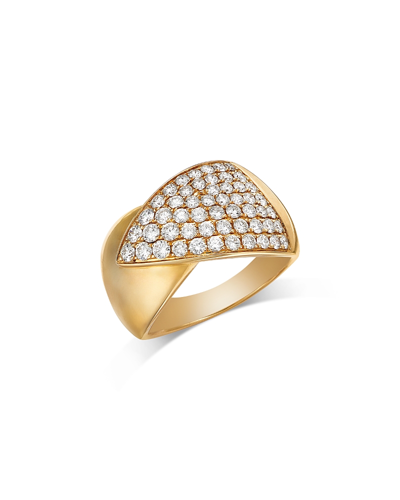 Bloomingdale's Fine Collection Diamond Statement Ring In 14k Yellow Gold, 1.15 Ct. T. W. In Gold