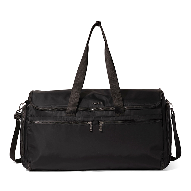 Baggallini Madison 2 In 1 Garment Duffel Bag In Black Twill
