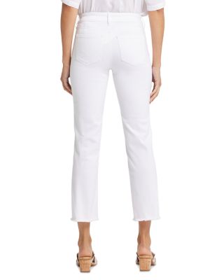 Marilyn High Rise Ankle Jeans in Optic White