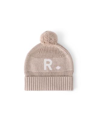 Namelyco Unisex Light Camel Letter Beanie - Little Kid